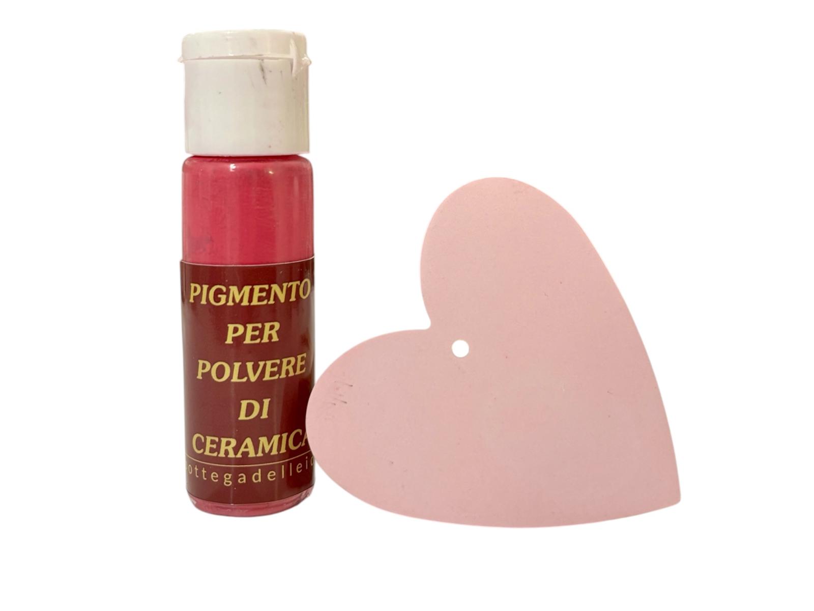 polvere di ceramica - pigmento - rosa - labottegadelleideelecco.it