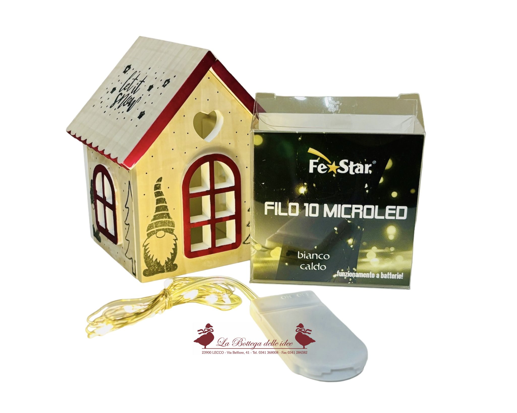 craft - filo luci led con pile - labottegadelleideelecco.it